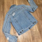Life in Progress Distressed Denim Jean Jacket Photo 1
