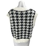 Endless Rose Black White Houndstooth Sleeveless V-neck Sweater Vest Tank Top M Photo 1