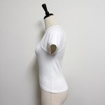 Madewell White Raglan Short sleeve Crew Neck Slim Fit Baby Tee Medium Photo 2