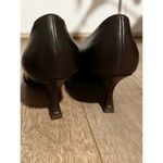 ESCADA Vintage Rare Brown Jeweled Pointed Toe Kitten Heels Size 6.5 Photo 6