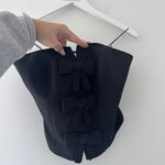 ASTR  Black Bow Strapless Top Photo 3