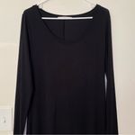 Peruvian Connection Long Sleeve Scoop Neck Maxi T-Shirt Dress Cotton/Modal Med Photo 2