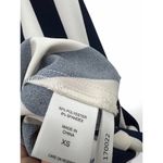 Ny&co Nwt NY& | XS | Sleeveless Dress Navy Striped Midi Collared Women's White $74 Photo 4