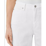 Eileen Fisher High Waist Slim Leg Jeans in White Made in Portugal Photo 2