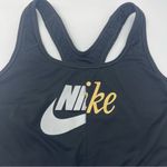 Nike  Womens Size Medium Sports Bra‎ athletic silver/gold Photo 2