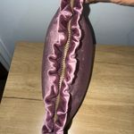 Kate Spade  Velvet Purple Clutch, Makeup‎ Bag Ruffles 10x7” I Photo 8