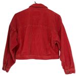 Angel Kiss Corduroy Jacket Pink Orange Size Small Cropped Photo 1