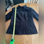 Talbots  Velvet Blazer Single Breasted Size 10 Dark Academia Goth Office Siren Photo 6