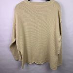 FP Beach Hailee Waffle Knit Henley Sweater Beige Pullover Top Slouchy Relaxed XS Photo 9