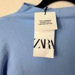 ZARA LIMITED EDITION Baby Blue Knit Bandage Stretch Midi Small NWT Photo 6