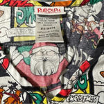 Rudolph The Red Nosed Reindeer Womens Comic Strip Christmas Holiday Scrub Top Black Size XS Photo 2