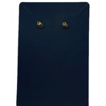 New fall earrings burnt orange retro button stud earrings retro preppy earrings Photo 4