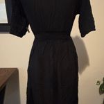 Old Navy Black Midi Dress With 3/4 Sleeve Photo 4