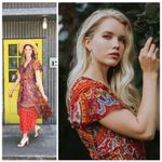 Anthropologie  Akemi + Kin Murol Floral Boho Wrapped Maxi Dress 6 Photo 1