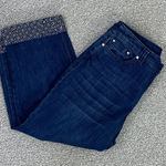 Christopher & Banks Studded Cuff Capri Jeans Blue 4 Photo 0