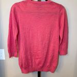 Boden Wool Crewneck‎ Sweater 3/4 Sleeve Pink Size 12 Photo 2