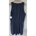 Vuori Villa Romper Women XL Black Wide Leg Pleated Short Jumpsuit Stretch Lounge Photo 6