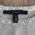 White House | Black Market Womens Sweater Size M Gold Metallic Sleeveless Tank NEW Photo 6