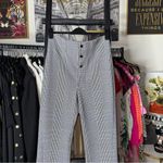 ZARA Woman High-Waist Glen Plaid Straight-Leg Trousers Photo 5