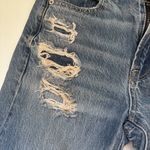 American Eagle  AE Distressed Patches Mom Jeans Women's Size 00 Straight Leg Photo 8
