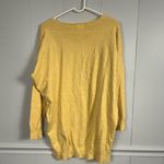 Dreamers  Yellow Hi-Low Front Seam V-Neck Sweater Size M/L Photo 4