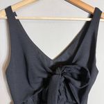 Wilfred Aritzia Ecoulement Romper Women's 4 Black Tie Waist Cut Out Sleeveless Photo 9