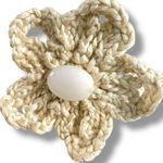 Free People Bohemian Beachy Crochet Flower 70s Olympus Choker NWT Ethereal Ivory Photo 4