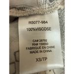 Renuar Women's Brown Tan Geometric Print Long Sleeve Button Down Shirt Top Sz XS Photo 4