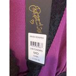 Beach Bunny Anise Romper Oxblood M Purple Loungewear Sleep Ribbed Lace Trim Photo 6