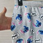 Disney  Stitch Womens Small Blue Gray Cotton Blend Lounge Pajama Pants Joggers Photo 3