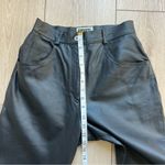 Forenza  Vintage Leather Black Pants Size 6 High Rise Genuine Leather Photo 8