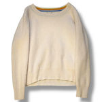 Faherty Women Small 100% Cashmere Ribbed Crewneck Sweater Quiet Luxury Warm Cozy Photo 0