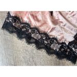 Pink Bloomers with black lace trim size M satin Pink Size M Photo 1