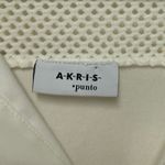 Akris Punto White Button Down Shirt with Mesh Sleeves Size 12 Photo 1