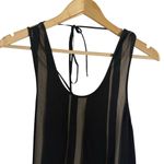 Elizabeth and James Talla Black Striped Print Tie Back Sleeveless Midi Dress 0 Photo 3