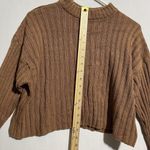 American Eagle  Outfitters Cropped Sweater Women's XS‎ Brown Knitted Pullover Photo 6