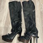 Herve Leger  Leather Zipper Heels Boots Size 38. Photo 13