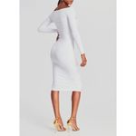 Ser.o.ya Irene Dress – NWT – White – Long Sleeve Bodycon Midi Size M Photo 5