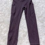 Lululemon  Invigorate HR Crop Leggings 23” Color: Heathered Black Current 4 EUC Photo 2