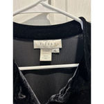 J. Jill Blouse Shirt Jacket Size‎ XL Black Vintage Made in the USA Photo 2