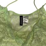 H&M size small camisole sheer light green lace tank top V-neck baby tee cropped Photo 5