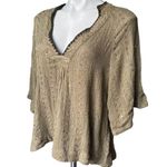 Free People Get Over It Embellished Split-Neck Top Photo 5