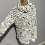 Jessica Simpson  Chunky Knit Speckled Multicolor Cowl Neck Sweater size Small Photo 26