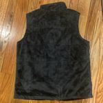 Columbia  black fuzzy vest women’s size M Photo 2