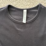 Alo Yoga Black Cap Sleeve Ribbed Crop Top Photo 1