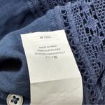 J.Crew Point Sur  Women’s M Navy Blue Gauzy Cotton Long Sleeve Button Down Shirt Photo 6
