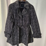 Faded Glory  Birch Print Trench Rain Coat‎ 1X EUC Photo 0