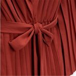 ZARA  Long Sleeve Pleated Midi Dress Photo 2