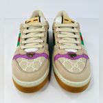 Gucci  Screener Ace Women's GG Sylvie Web Enamel Logo Supreme Sneakers EU 40.5 Photo 3