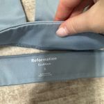 Reformation  Dani Ecomove V-Neck Cross Back Bra Sky size small  Photo 3